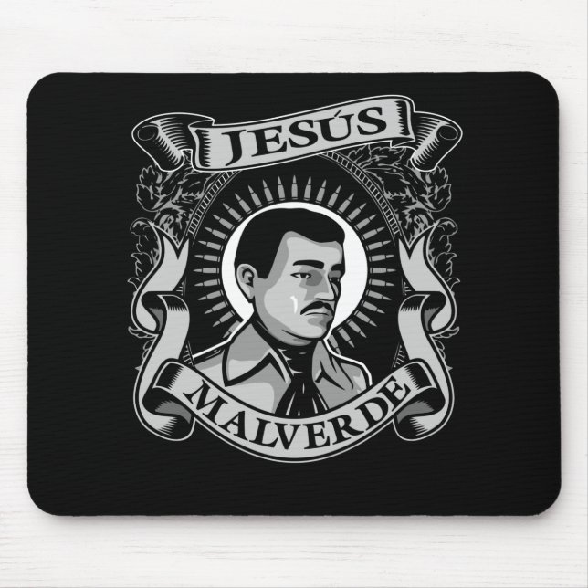 Jesus Malverde Gift Mexican Hero Jesus Malverde Mouse Pad (Front)