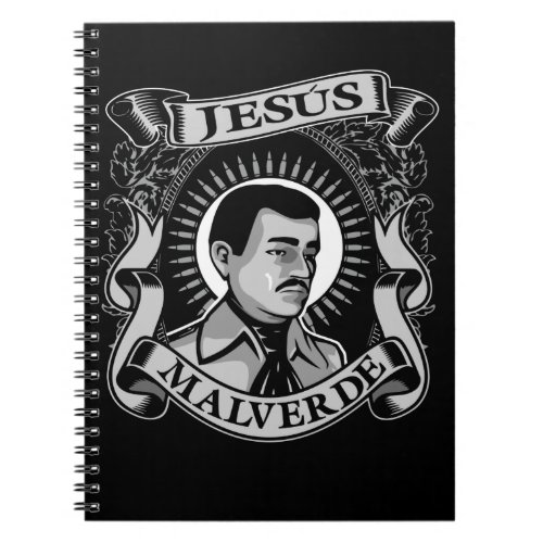 Jesus Malverde Gift Mexican Hero Jesus Malverde Notebook