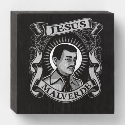 Jesus Malverde Gift Mexican Hero Jesus Malverde Wooden Box Sign