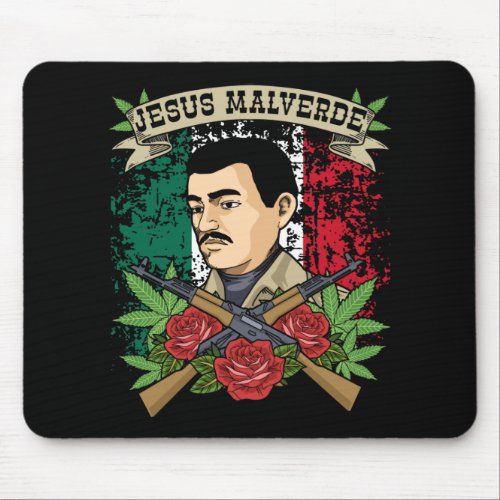 Jesus Malverde Gift Women  Men Jesus Malverde Mouse Pad