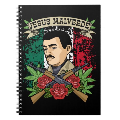 Jesus Malverde Gift Women  Men Jesus Malverde Notebook