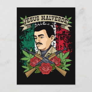 Jesus Malverde Gift Women & Men Jesus Malverde Postcard