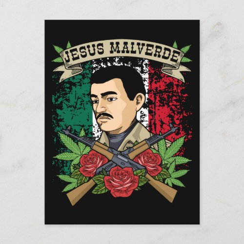 Jesus Malverde Gift Women  Men Jesus Malverde Postcard