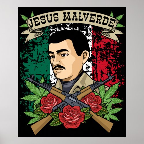 Jesus Malverde Gift Women  Men Jesus Malverde Poster