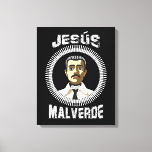Jesus Malverde Mexican Hero Gift Jesus Malverde Canvas Print
