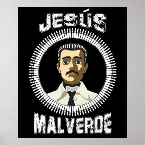 Jesus Malverde Mexican Hero Gift Jesus Malverde Poster