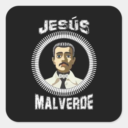 Jesus Malverde Mexican Hero Gift Jesus Malverde Square Sticker