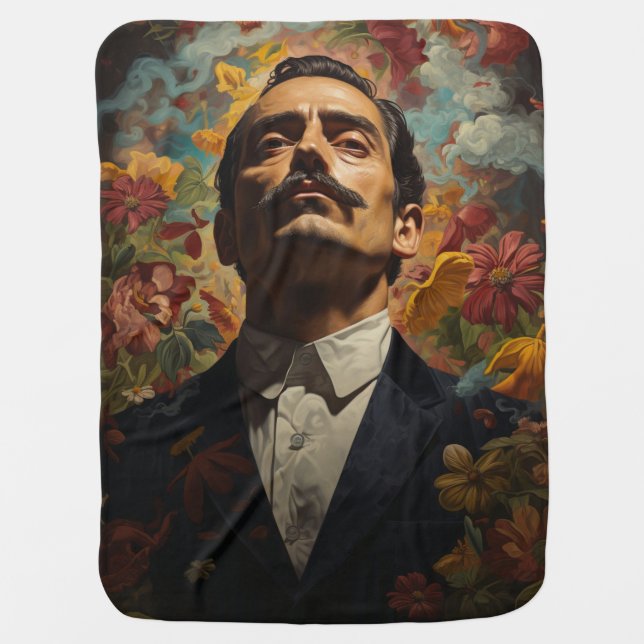 Jesus Malverde Mexican Hero Jesus Malverde Baby Blanket (Front)