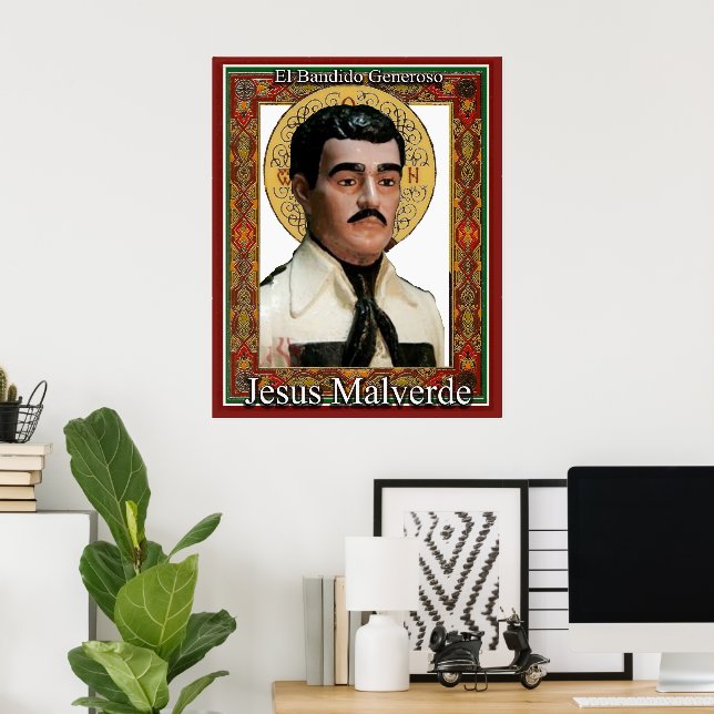 Jesus Malverde The Generous Bandit Poster | Zazzle