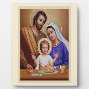Jesus Mary and Joseph Plaque