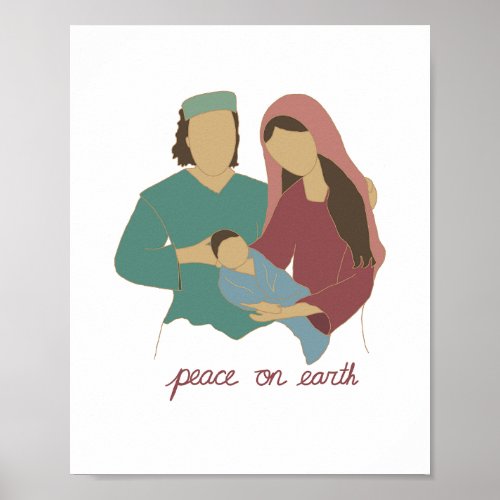 Jesus Mary and Joseph Poster 