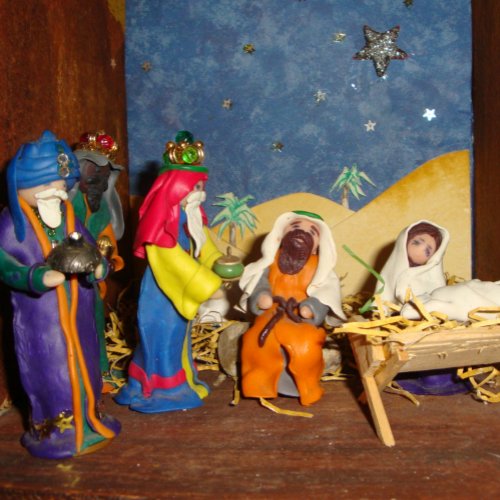Jesus Mary three kings christmas nativity Jigsaw Puzzle