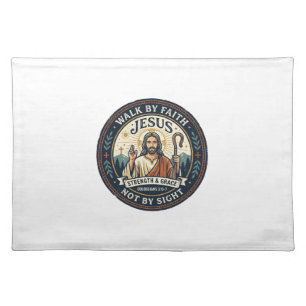 Jesus Matcha Cafe Trend Shirt Christian Graphic_1 Cloth Placemat