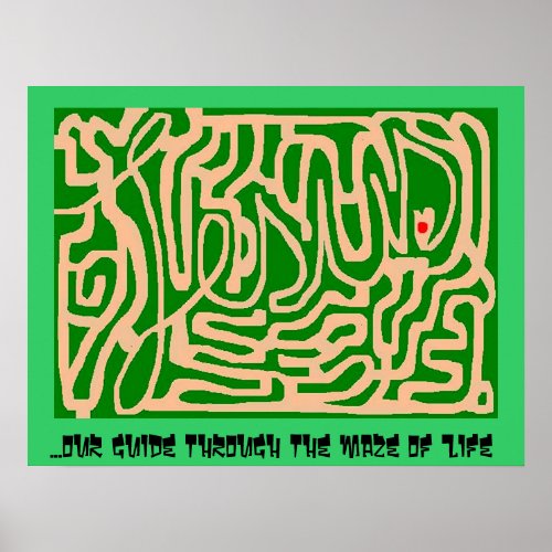 Jesus maze poster