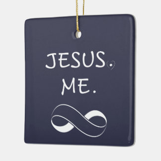 Jesus Me Infinity Holiday Ornaments Christian