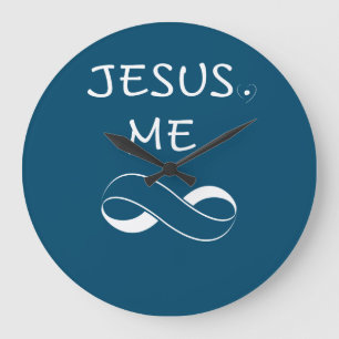 Jesus Me Infinity Wall Clocks Christian Women gift