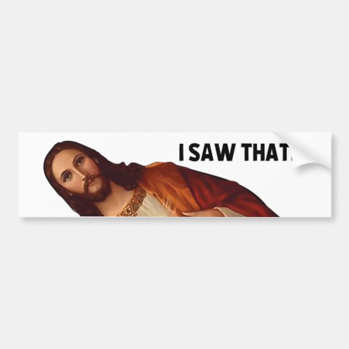 Jesus Meme Bumper Sticker