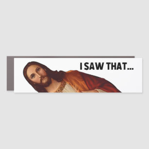 Jesus Meme Bumper Sticker Car Magnet