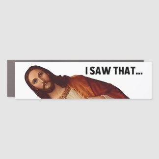 Jesus Meme Bumper Sticker Car Magnet