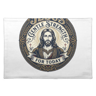 Jesus Memory Care Alzheimer Caregiver Shirt Christ Cloth Placemat