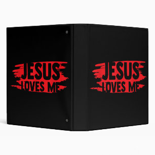 Jesus Men Women Kids Fun Christian Bible Faith Jes 3 Ring Binder