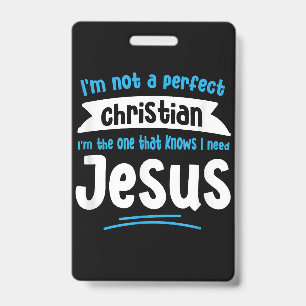 Jesus Men Women Kids Fun Christian Bible Faith Jes Badge