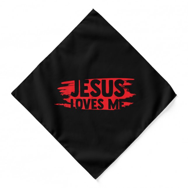 Jesus Men Women Kids Fun Christian Bible Faith Jes Bandana (Front)