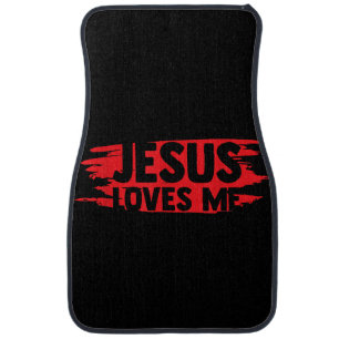 Jesus Men Women Kids Fun Christian Bible Faith Jes Car Floor Mat