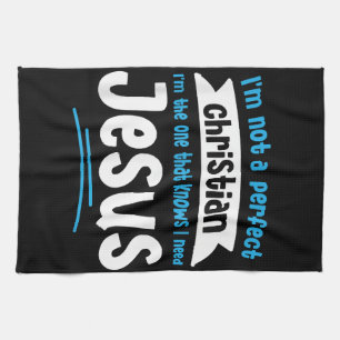 Jesus Men Women Kids Fun Christian Bible Faith Jes Kitchen Towel