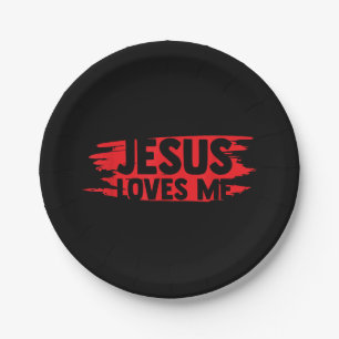 Jesus Men Women Kids Fun Christian Bible Faith Jes Paper Plates