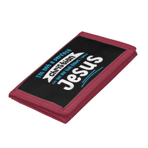Jesus Men Women Kids Fun Christian Bible Faith Jes Tri-fold Wallet