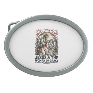 Jesus Menopause Midlife Women Encouragement Shirt Belt Buckle