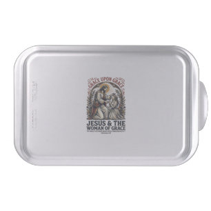 Jesus Menopause Midlife Women Encouragement Shirt Cake Pan