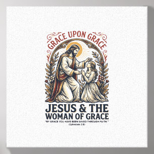 Jesus Menopause Midlife Women Encouragement Shirt Canvas Photo Tile