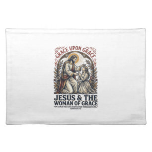 Jesus Menopause Midlife Women Encouragement Shirt Cloth Placemat