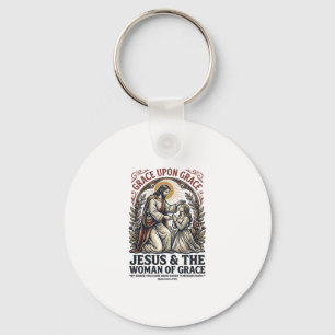 Jesus Menopause Midlife Women Encouragement Shirt Keychain
