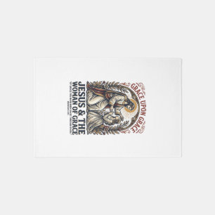 Jesus Menopause Midlife Women Encouragement Shirt Rug