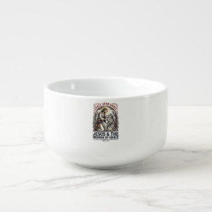 Jesus Menopause Midlife Women Encouragement Shirt Soup Mug