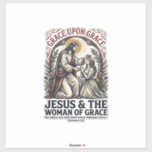 Jesus Menopause Midlife Women Encouragement Shirt Sticker