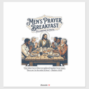 Jesus Mens Group Brotherhood Retreat T-Shirt Inspi Sticker