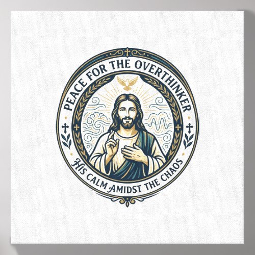 Jesus Mental Health Affirmations T-Shirt Inspirati Canvas Photo Tile
