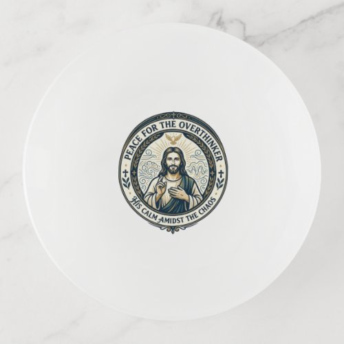 Jesus Mental Health Affirmations T-Shirt Inspirati Trinket Tray