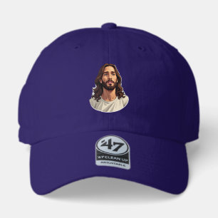 Jesus Mercy Face Vintage Engraved White Tee 2 47 Brand Hat