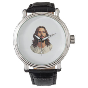 Jesus Mercy Face Vintage Engraved White Tee 2 Watch