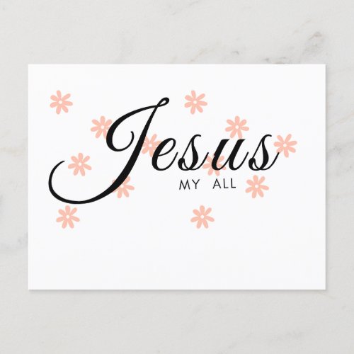 JESUS MI ALL POSTCARD