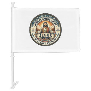 Jesus Military Spouse Waiting Wife T-Shirt Inspira Car Flag