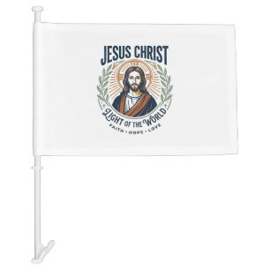 Jesus Modest Fashion Feminine Values T-Shirt Inspi Car Flag