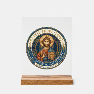 Jesus Monastic Contemplative Spirituality Graphic Acrylic Sign