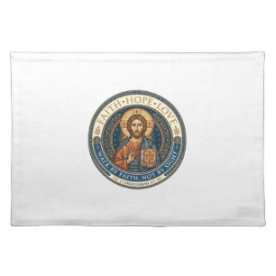 Jesus Monastic Contemplative Spirituality Graphic Cloth Placemat