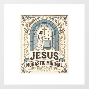 Jesus Monastic Minimal Jesus Monastic Minimal Chri Floor Decals